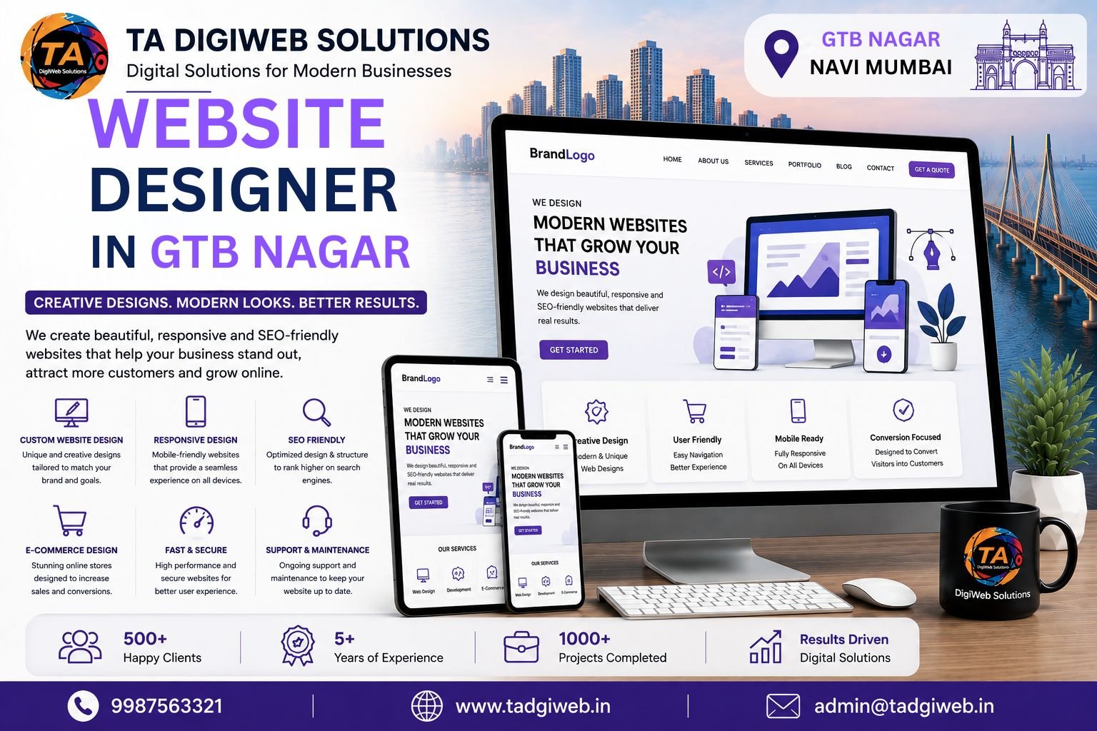Website Designer in GTB Nagar