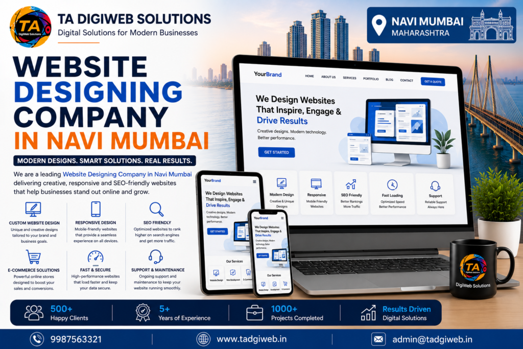 Professional Website Designing Company in Navi Mumbai creating responsive and SEO-friendly websites for businesses.