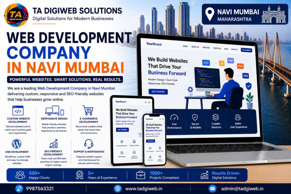 Best Web Development Company in Navi Mumbai creating responsive and SEO-friendly websites.