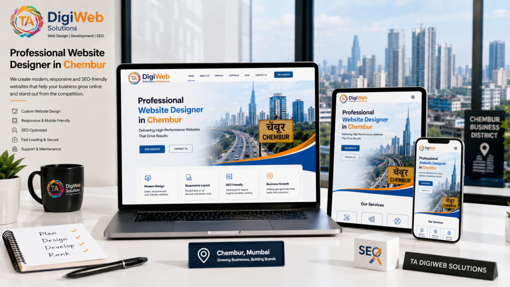 Professional Website Designer in Chembur creating responsive, SEO-friendly, and custom websites for businesses.