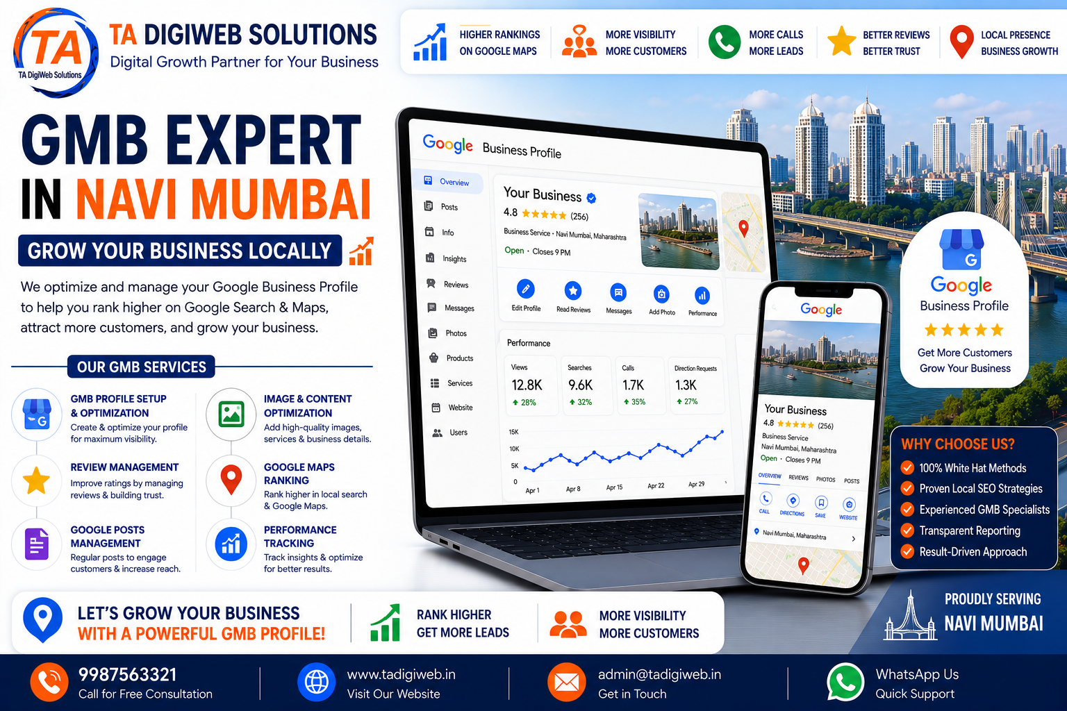 Professional GMB Expert in Navi Mumbai helping businesses improve Google Maps rankings and local visibility.