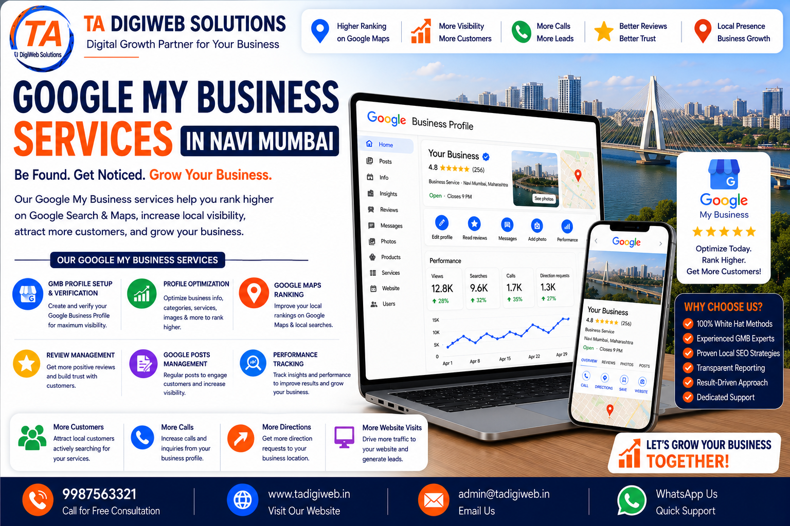 Professional Google My Business Services in Navi Mumbai helping businesses improve Google Maps rankings and local visibility.
