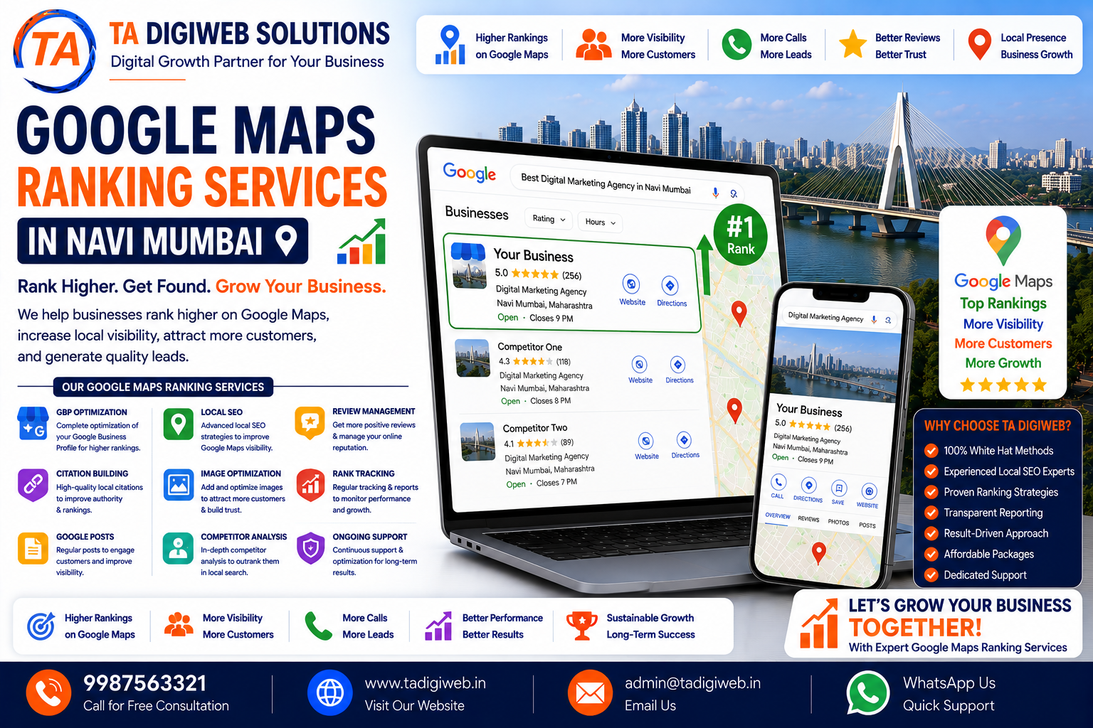Google Maps Ranking Services in Navi Mumbai helping businesses rank higher on Google Maps and attract more local customers.