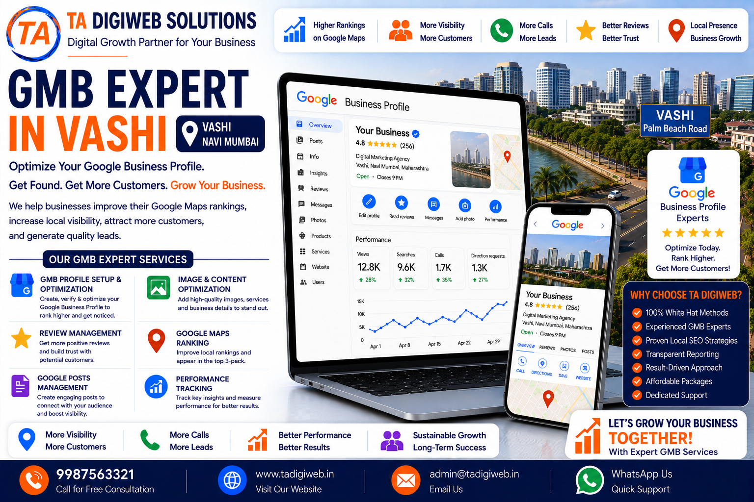 Professional GMB Expert in Vashi helping businesses improve Google Maps rankings and local visibility.