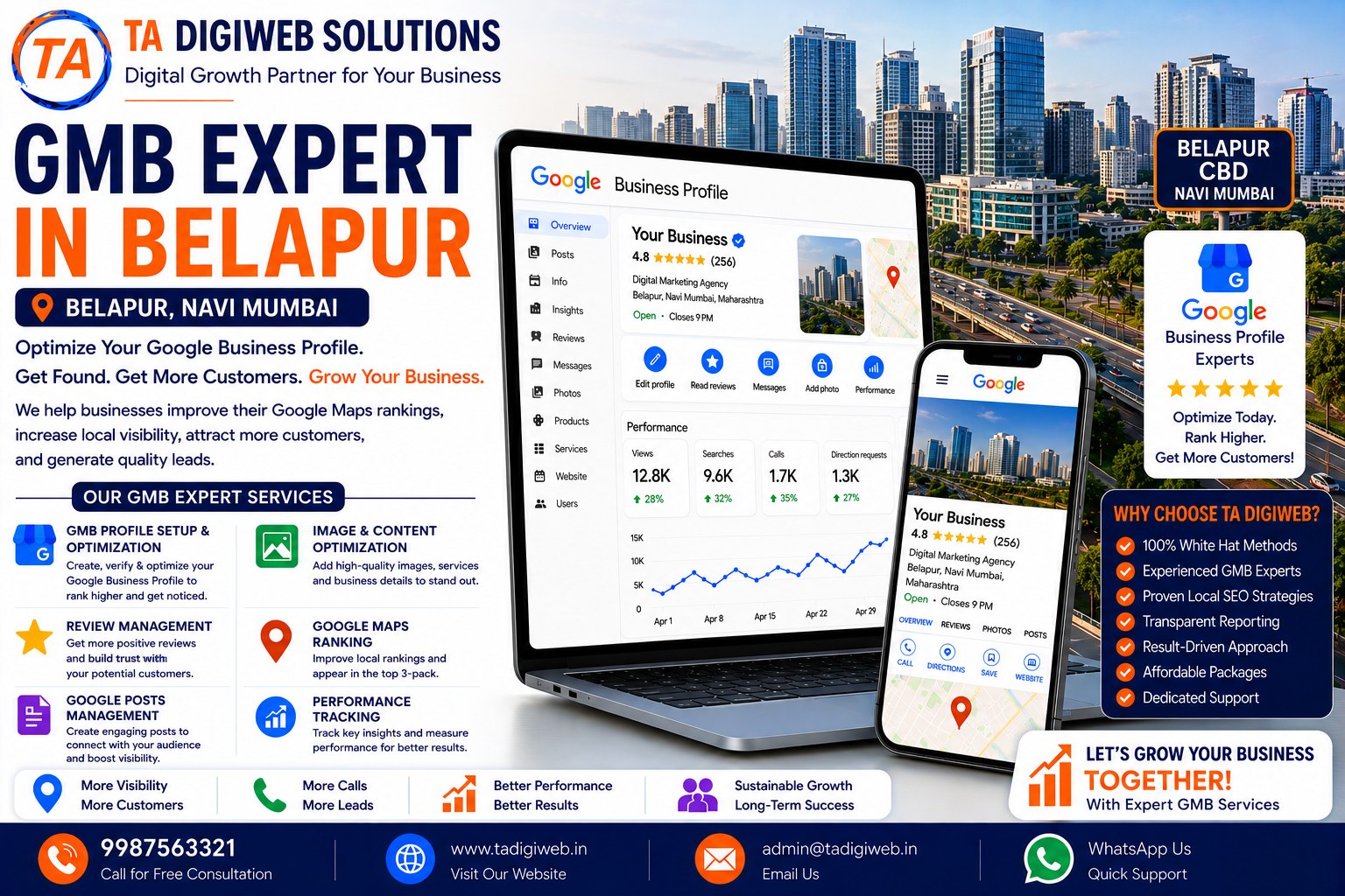 Professional GMB Expert in Belapur helping businesses improve Google Maps rankings and local visibility.
