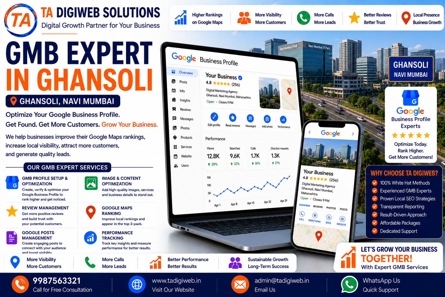 Professional GMB Expert in Ghansoli helping businesses improve Google Maps rankings and local visibility.