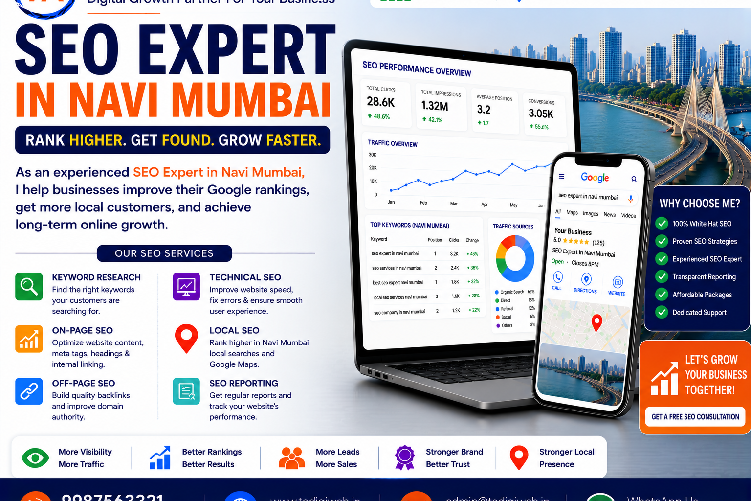 SEO Expert in Navi Mumbai helping businesses improve Google rankings and increase organic traffic.