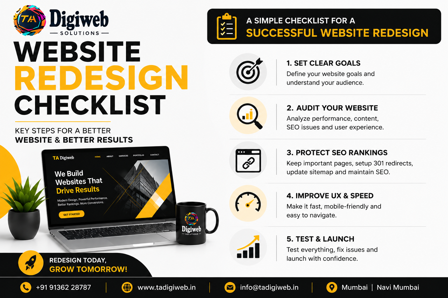 Website Redesign Checklist: 15 Essential Steps for 2026 | TA Digiweb